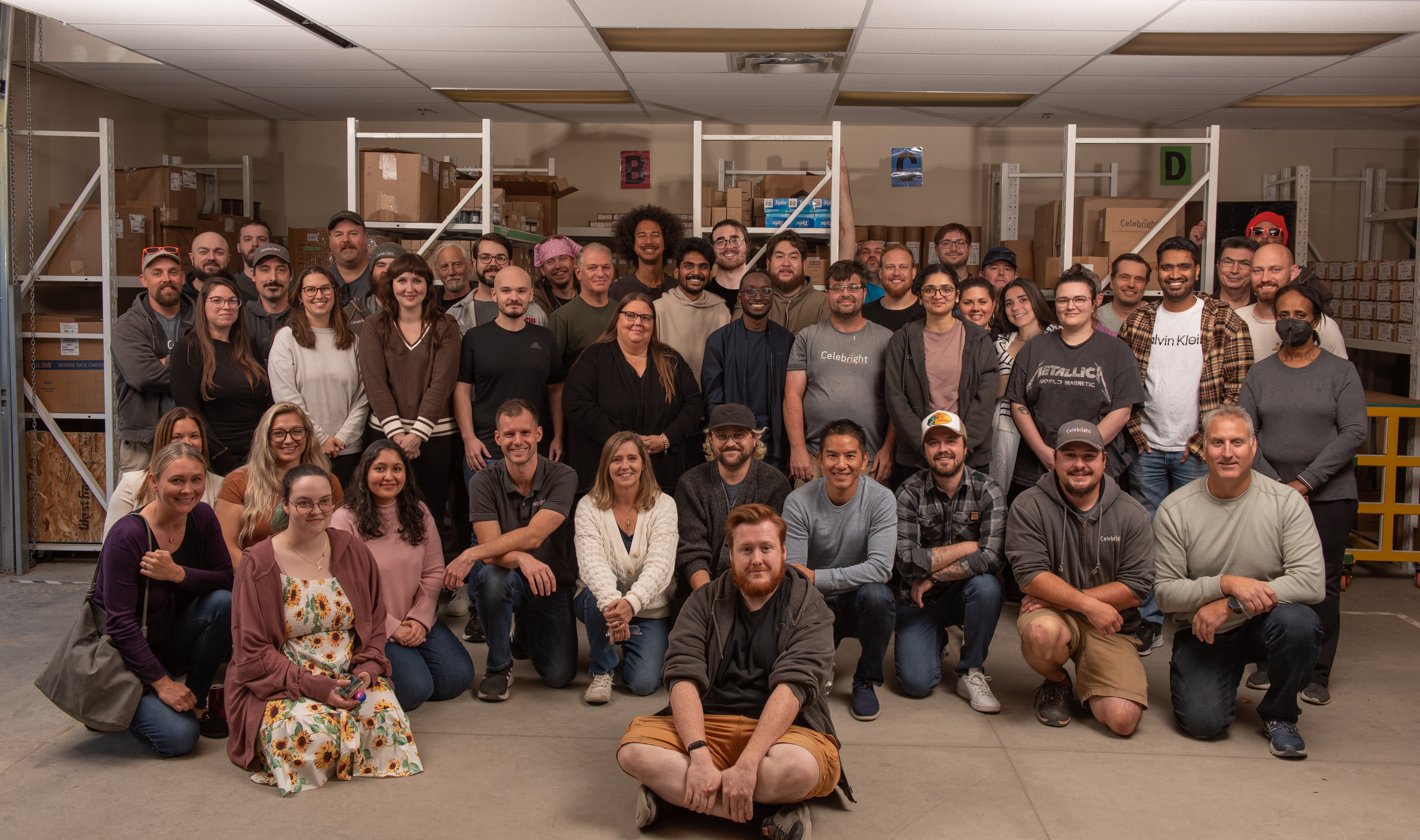 Celebright team group photo taken at the company town hall event