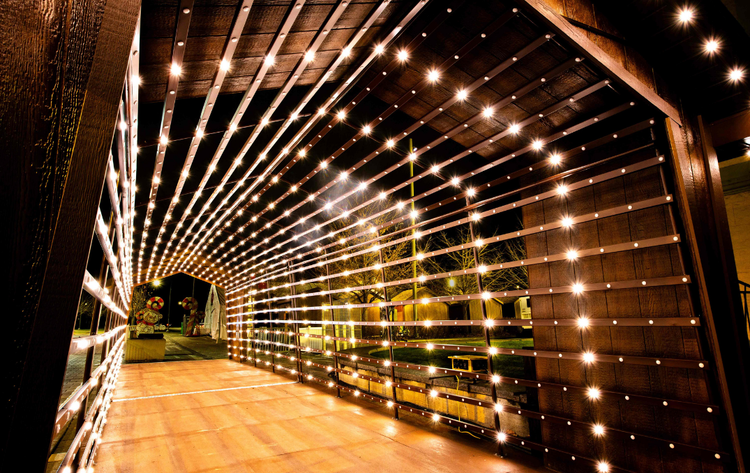 Outdoor lighting on a home
